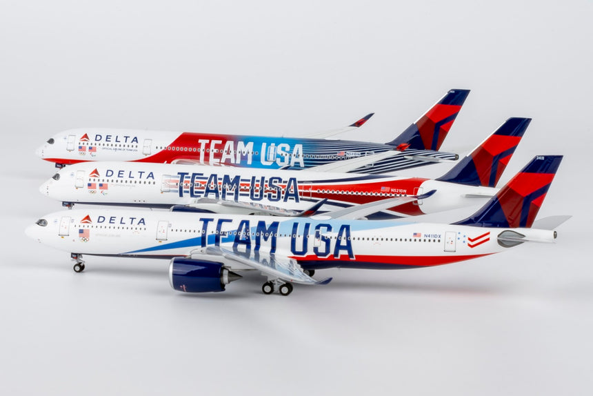 NG Models Delta Air Lines Airbus A350-900 N531DN TEAM USA #3; (Ultimate) 1/400 Aircraft Scale Model