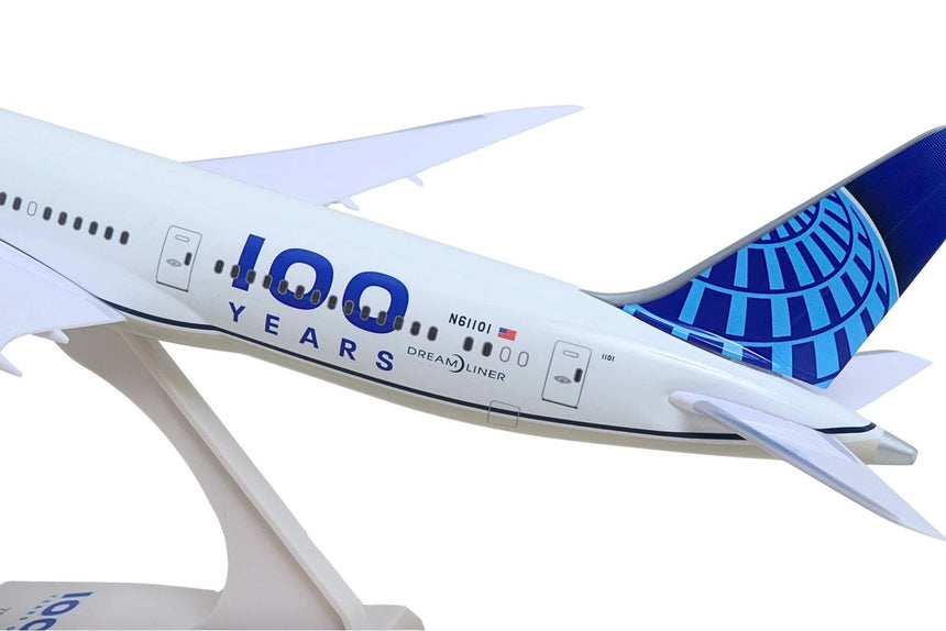 SkyMarks United Airlines Boeing 787-9 100 Years Livery 1/200 Aircraft Scale Model
