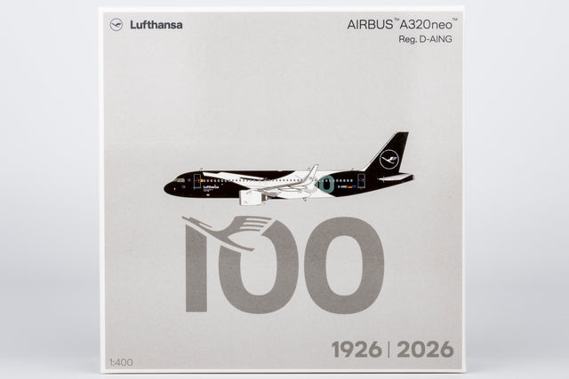NG Models Lufthansa Airbus A320neo D-AING "100 Years Anniversary" 1/400 Aircraft Scale Model