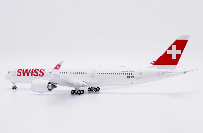 JC Wings Swiss Airbus A350-900 "Flaps Down" (HB-IFB) 1/400 Aircraft Scale Model