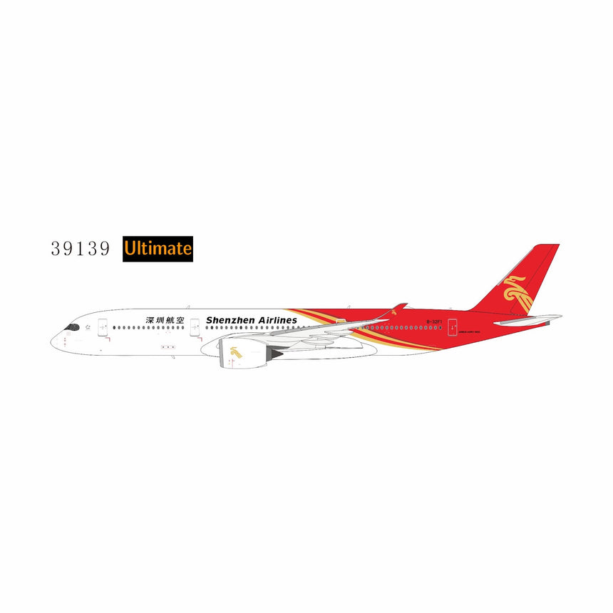 NG Models Shenzhen Airlines Airbus A350-900 B-32F1 Ultimate 1/400 Aircraft Scale Model
