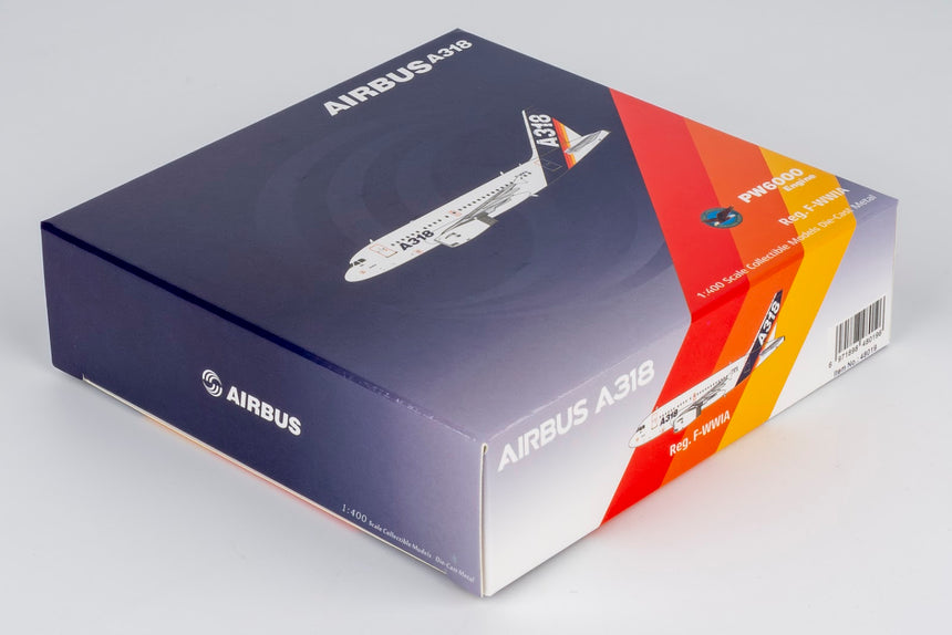 NG Models Airbus Industrie Airbus A318-100 F-WWIA old colors; PW6000 ENGINES 1/400 Aircraft Scale Model
