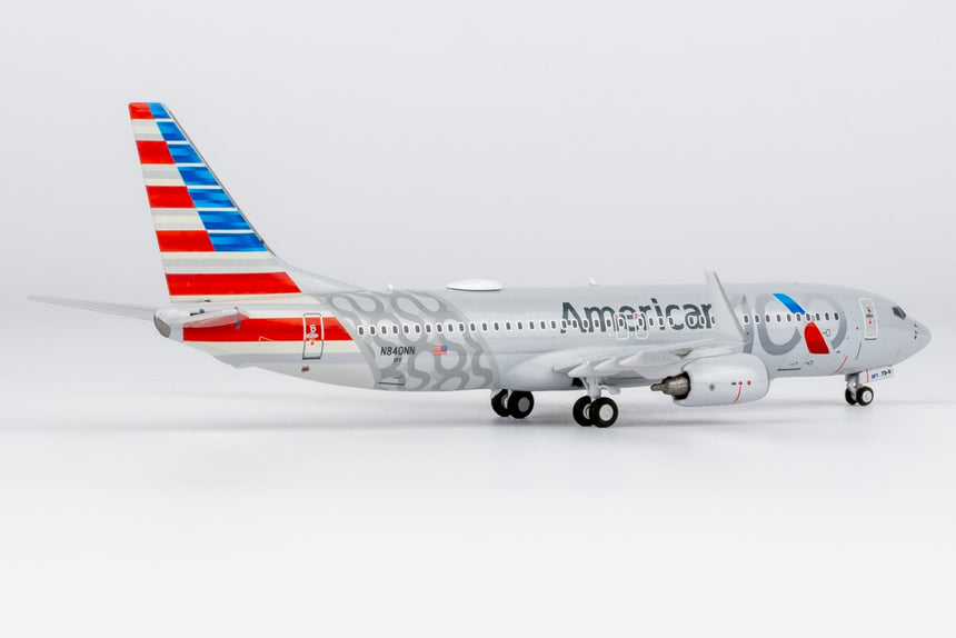 NG Models American Airlines Boeing 737-800 N840NN (100th Anniversary) 1/400 Aircraft Scale Model