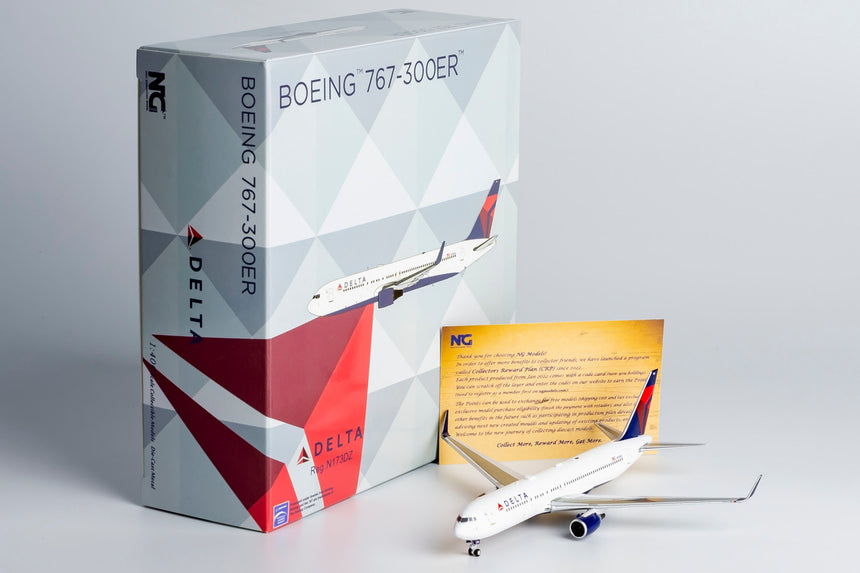 NG Models Delta AirLines Boeing 767-300ER/w N173DZ with CF6 engines 1/400 17002