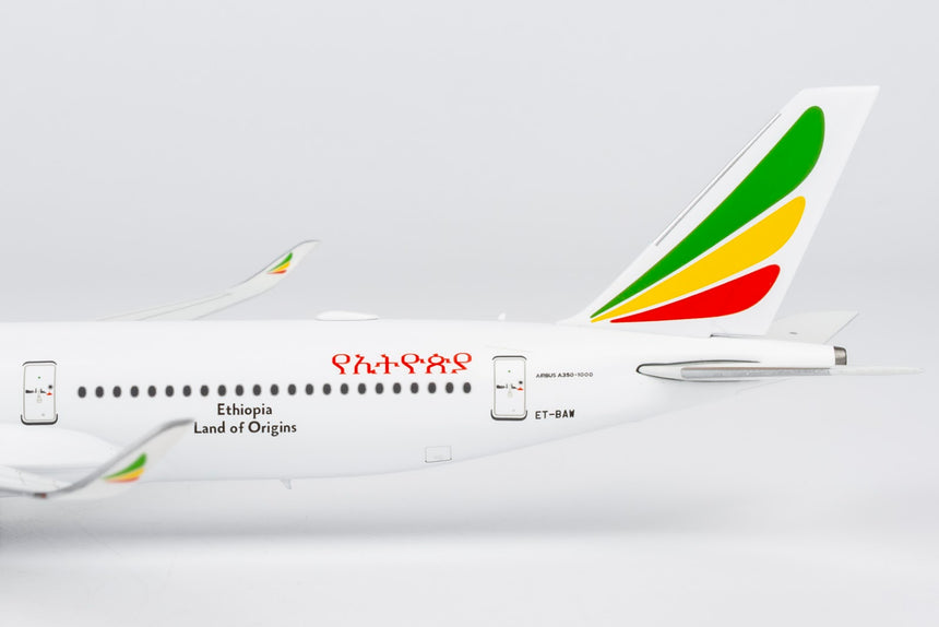 NG Models Ethiopian Airlines Airbus A350-1000 ET-BAW ("1st A350-1000 in Africa" sticker) 1/400 Aircraft Scale Model
