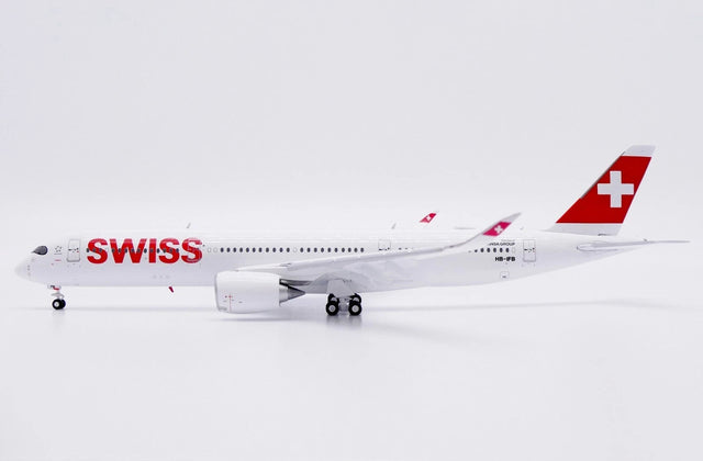 JC Wings Swiss Airbus A350-900 "Flaps Down" (HB-IFB) 1/400 Aircraft Scale Model