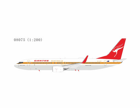 NG Models Qantas Airways (retro Ochre livery) Boeing 737-800 VH-XZP 1/200 Aircraft Scale Model