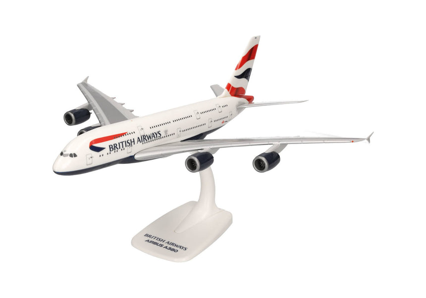 Herpa Snap-Fit British Airways Airbus A380 1/250 Aircraft Scale Model
