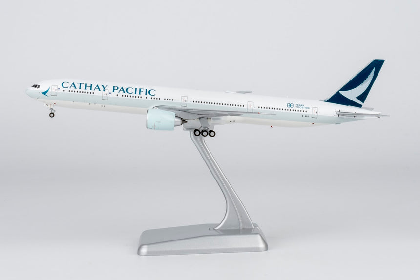 NG Models Cathay Pacific Airways Boeing 777-300ER B-KPO (large titles; "80 Years Together" sticker) Ultimate 1/400 Aircraft Scale Model