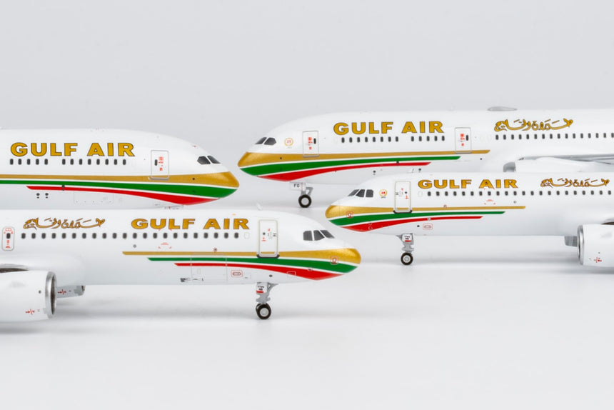 NG Models Gulf Air Airbus A321neo A9C-NB (70th Anniversary livery) 1/400 Aircraft Scale Model