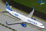 GeminiJets United Airlines Airbus A321neo N44550 100 Centennial Livery 1/200 Aircraft Scale Model