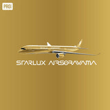 NG Models Starlux Airlines Airbus A350-1000 B-58554 (Airsorayama Golden) 1/400 Aircraft Scale Model