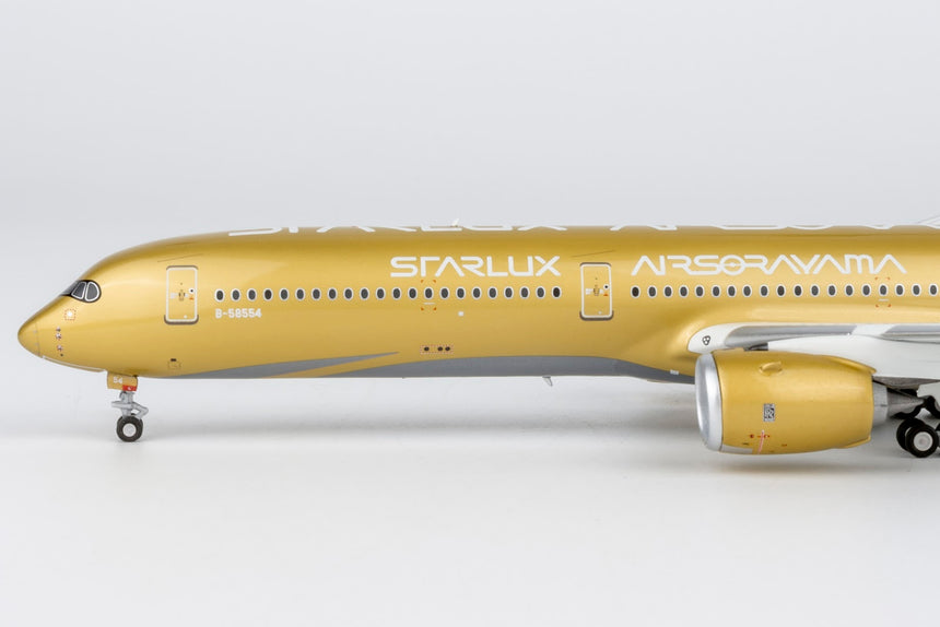 NG Models Starlux Airlines Airbus A350-1000 B-58554 (Airsorayama Golden) 1/400 Aircraft Scale Model