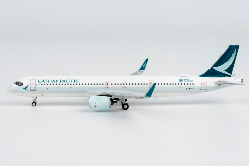 NG Models Cathay Pacific Airways Airbus A321neo B-HPS ("80 Years Together" sticker) (ULTIMATE) 1/400 Aircraft Scale Model