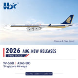 HX Models Singapore Airlines Airbus A340-500 9V-SGB Leadership 1/400