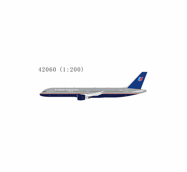 NG Models United Airlines Boeing 757-200 N510UA (Blue Tulip livery; without winglets; with Oscars trophy decal behind flight deck) 1/200 Aircraft Scale Model