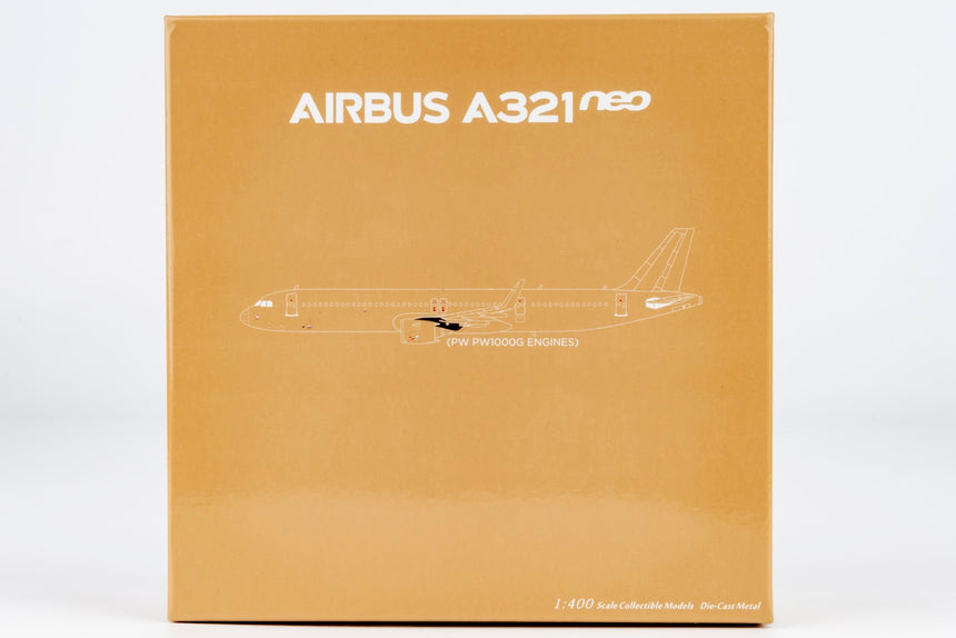 NG Models Blank Model Airbus A321neo (PW PW1000G engines) 1/400 Aircraft Scale Model