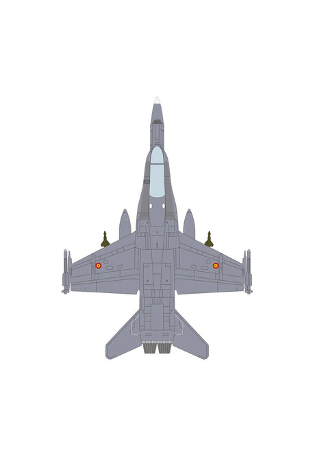 Herpa Spanish Air Force McDonnell Douglas EF-18 Hornet Ala 12 Torrejon 1/200 Aircraft Scale Model - alternate view