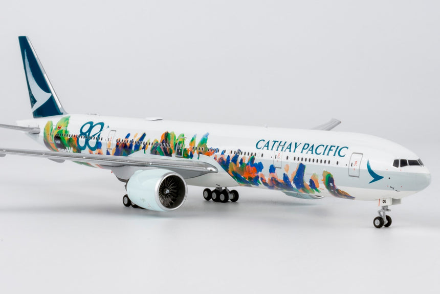 NG Models Cathay Pacific Airways Boeing 777-300ER B-KQU (The Spirit of HongKong - West Kowloon Cultural District) Ultimate 1/400 Aircraft Scale Model
