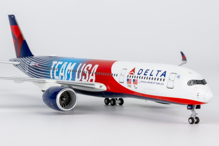 NG Models Delta Air Lines Airbus A350-900 N531DN TEAM USA #3; (Ultimate) 1/400 Aircraft Scale Model
