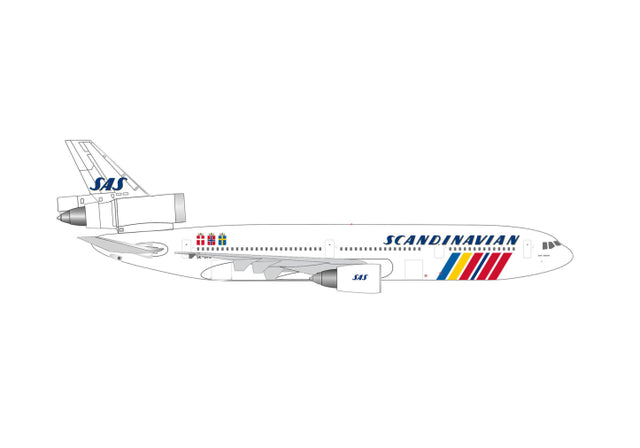 Herpa SAS Scandinavian Airlines McDonnell Douglas DC-10-30 - SE-DFD "Dag Viking" 1/500 Aircraft Scale Model