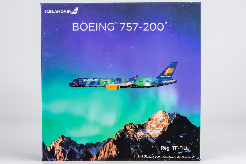 NG Models Icelandair Boeing B757-200/w A321 TF-FIU Aurora (Northern Lights); (Ultimate) 1/400 Aircraft Scale Model