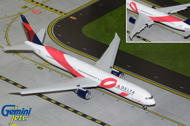 GeminiJets Delta Air Lines Boeing B767-400ER N845MH "Breast Cancer Research Foundation" (Flaps/Slats Extended) 1/200 Aircraft Scale Model