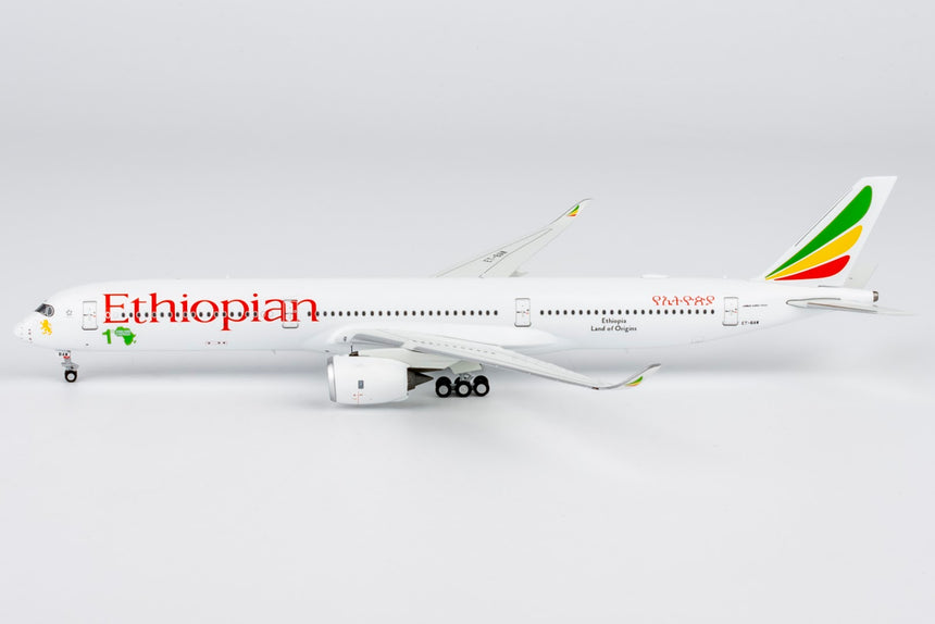 NG Models Ethiopian Airlines Airbus A350-1000 ET-BAW ("1st A350-1000 in Africa" sticker) 1/400 Aircraft Scale Model