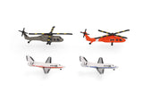 Herpa Helicopter and Bizjet Set (2+2) 1/500 Scale Model Accessory