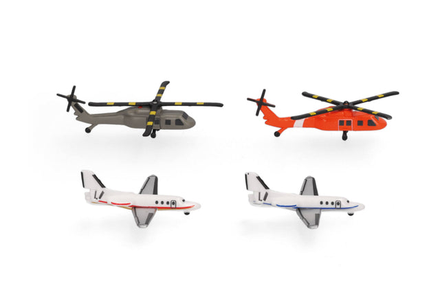 Herpa Helicopter and Bizjet Set (2+2) 1/500 Scale Model Accessory