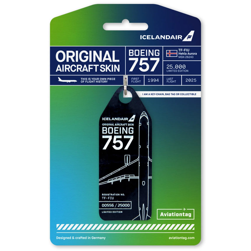 AviationTag Icelandair Boeing 757 - TF-FIU Black