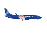 Herpa United Airlines Boeing 737-800 "America 250" 1/500 Aircraft Scale Model
