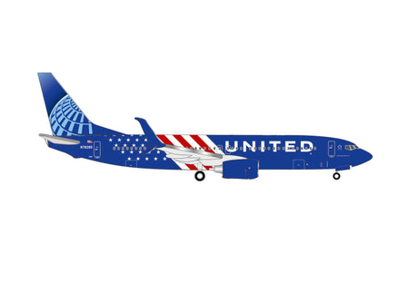 Herpa United Airlines Boeing 737-800 "America 250" 1/500 Aircraft Scale Model