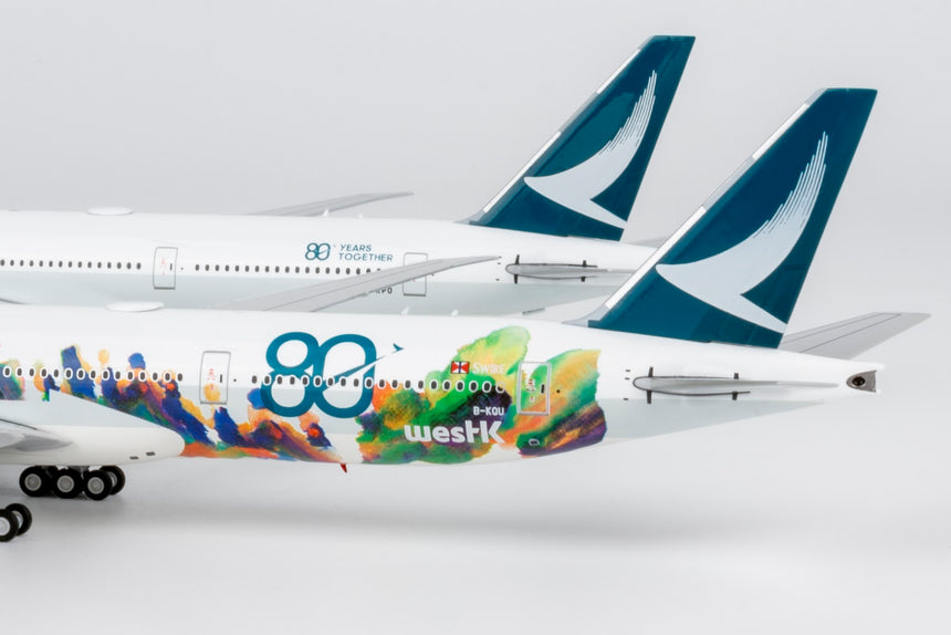 NG Models Cathay Pacific Airways Boeing 777-300ER B-KQU (The Spirit of HongKong - West Kowloon Cultural District) Ultimate 1/400 Aircraft Scale Model