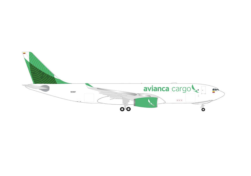 Herpa Avianca Cargo Airbus A330-200F Green Livery 1/500 Aircraft Scale Model