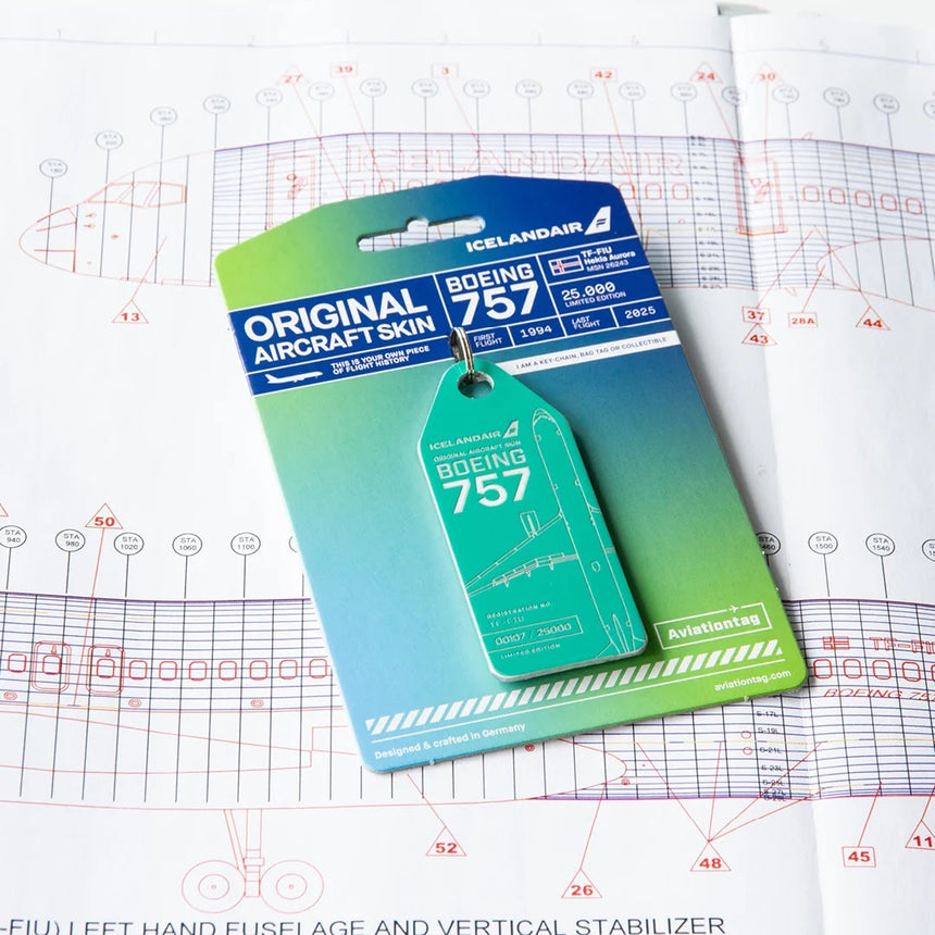 AviationTag Icelandair Boeing 757 - TF-FIU Light Green