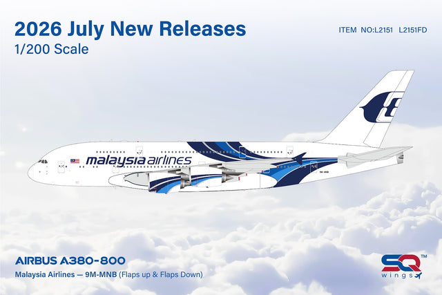 SQ Wings Malaysia Airlines Airbus A380 9M-MNB Flaps Down