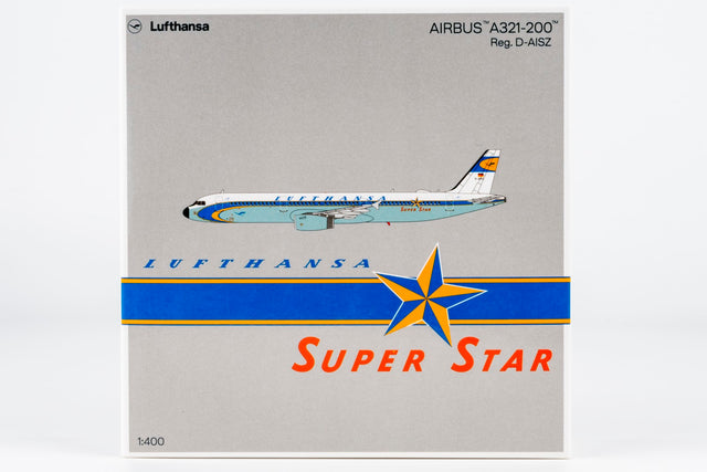 NG Models Lufthansa Airbus A321-200 D-AISZ (Super Star heritage livery) 1/400 Aircraft Scale Model