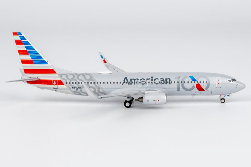 NG Models American Airlines Boeing 737-800 N840NN (100th Anniversary) Ultimate 1/400 Aircraft Scale Model