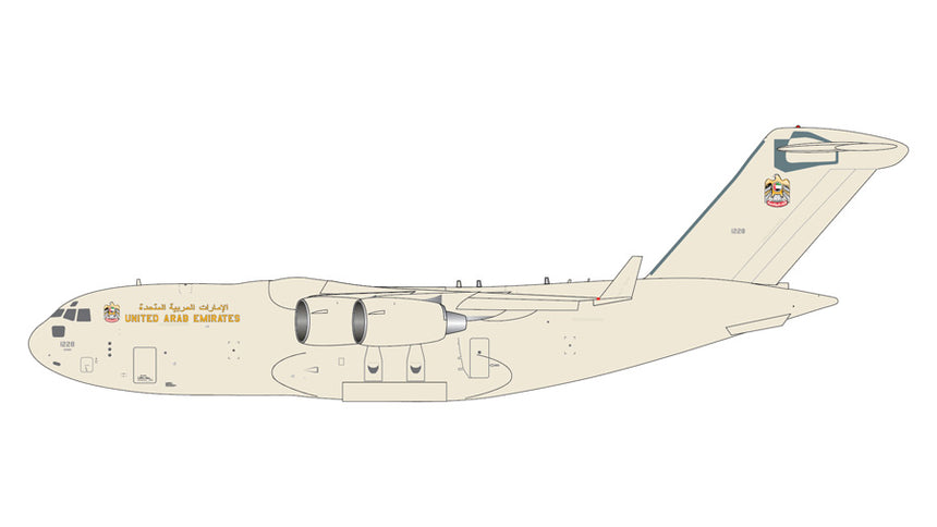GeminiJets United Arab Emirates Air Force Boeing C-17 Globemaster III 1228 1/400 Aircraft Scale Model