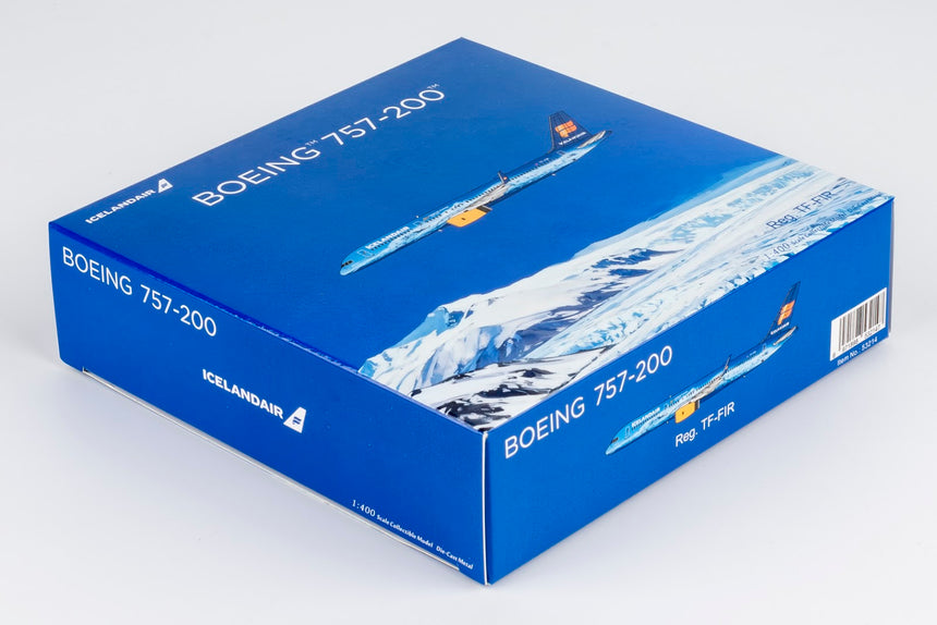 NG Models Icelandair Boeing 757-200/w TF-FIR Vatnajokull Aircraft Scale Model