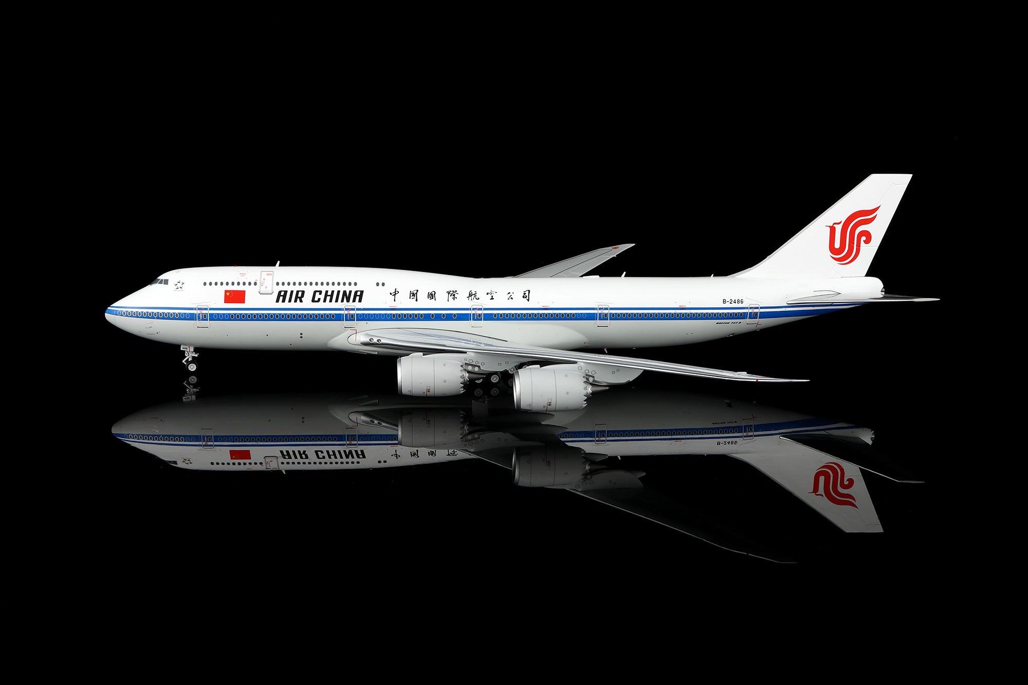 SQ Wings Air China Boeing B747-8 B-2486 1/200 Aircraft Scale Model