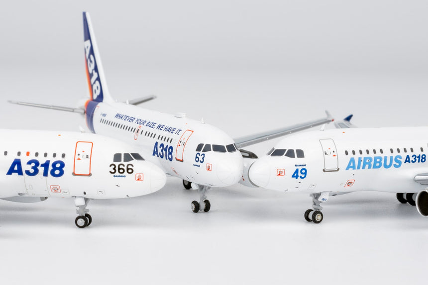 NG Models Airbus Industrie Airbus A318-100 F-WWIA (current colors; with No.49 for PAS 2005) 1/400 Aircraft Scale Model