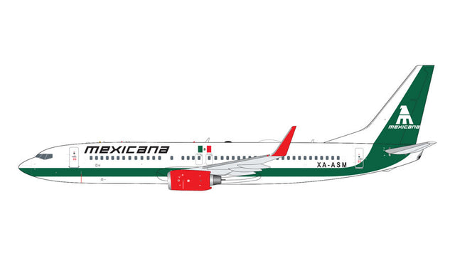 GeminiJets Mexicana Boeing 737-800W XA-ASM 1/400 Aircraft Scale Model