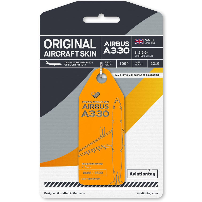 Aviationtag Thomas Cook Airbus A330-200 G-MLJL Yellow (Limited Edition)