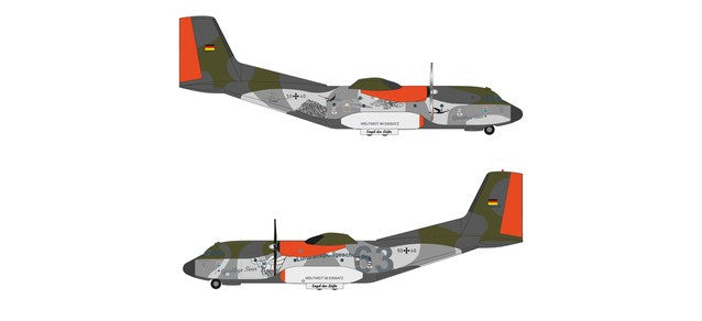Herpa Luftwaffe Transall C-160 - LTG 63 / Air Transport Wing, Hohn Air Base “Retro Brummel” - Transall Fly-out 2021 1/200 Scale