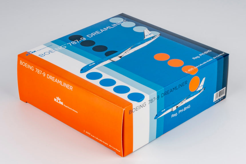 NG Models KLM Royal Dutch Airlines Boeing B787-9 Dreamliner PH-BHG KLM logo's without the crown 1/400 Aircraft Scale Model