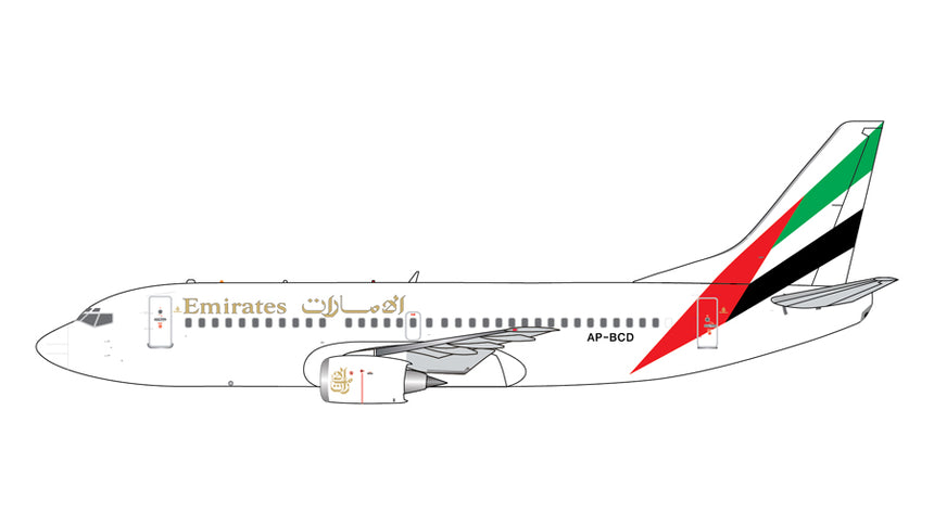 GeminiJets Emirates Boeing 737-300 AP-BCD (1980s livery) 1/400 Aircraft Scale Model