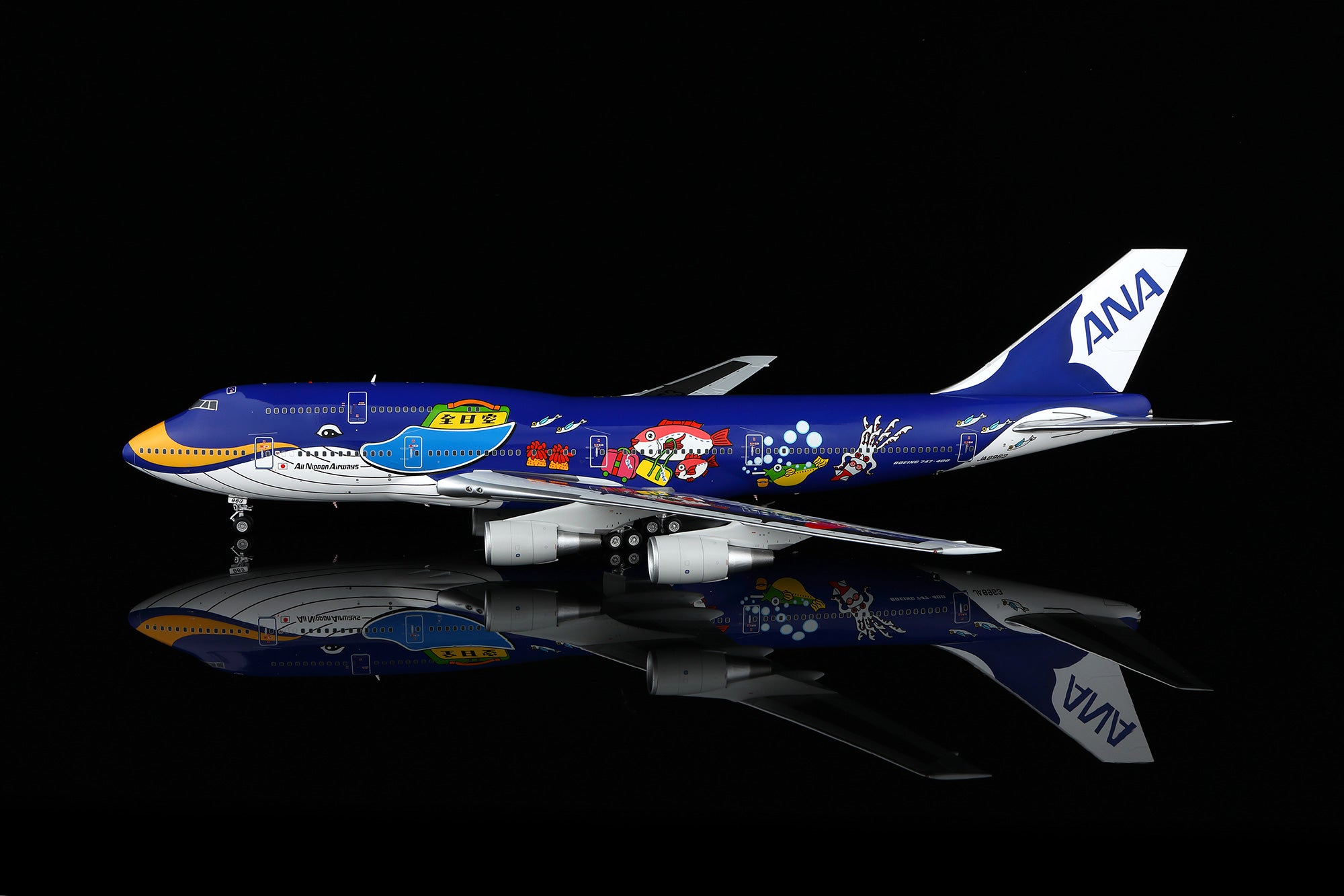 SQ Wings 1:200 全日空 ANA JA8963 B747-400D SQ Wings ANA 