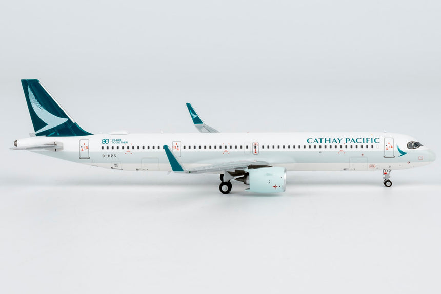 NG Models Cathay Pacific Airways Airbus A321neo B-HPS ("80 Years Together" sticker) (ULTIMATE) 1/400 Aircraft Scale Model